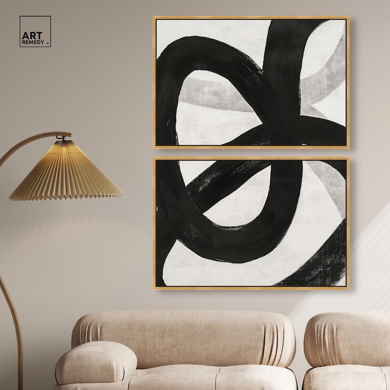 Infinite Loop I Canvas Set of 2 by Art Remedy