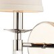 preview thumbnail 2 of 9, Baxter 1 Light Polished Nickel Sconce - 5'' W x 15'' H x 7'' D