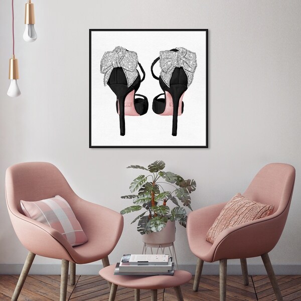 Oliver Gal Luxe Glitter Heels Fashion and Glam Wall Art Framed
