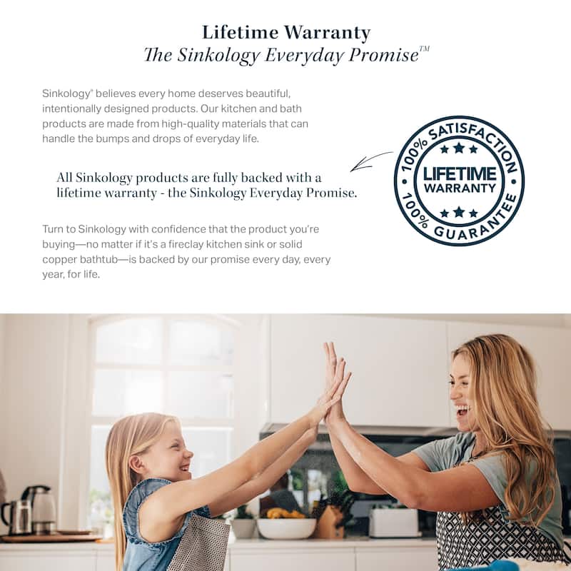 Austen Matte Black Fireclay 24" Single Bowl Farmhouse Apron Front Undermount Kitchen Sink with Drain