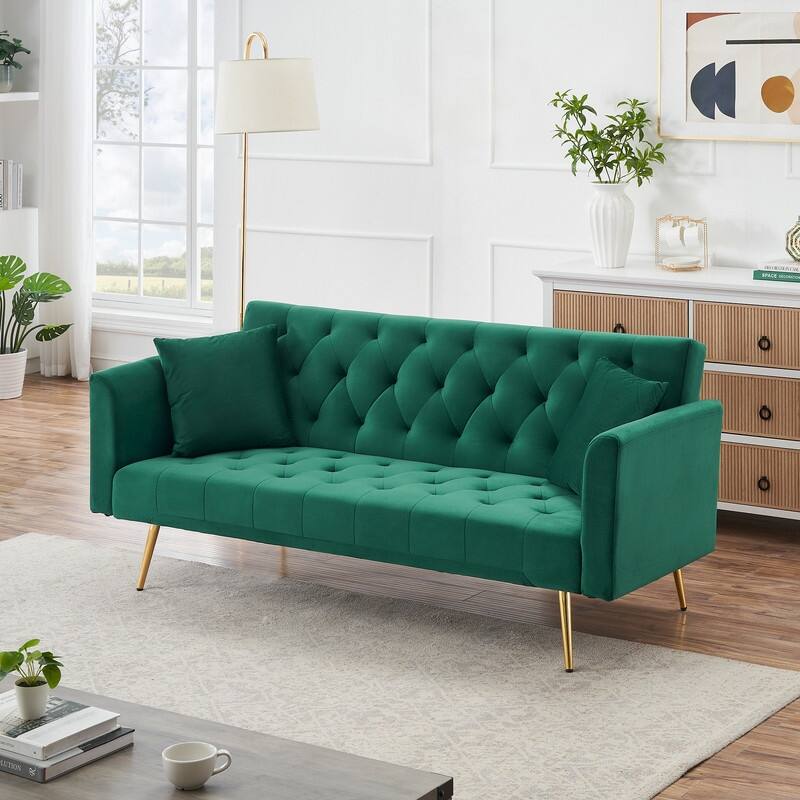 71" Convertible Double Folding Living Room Sofa Bed