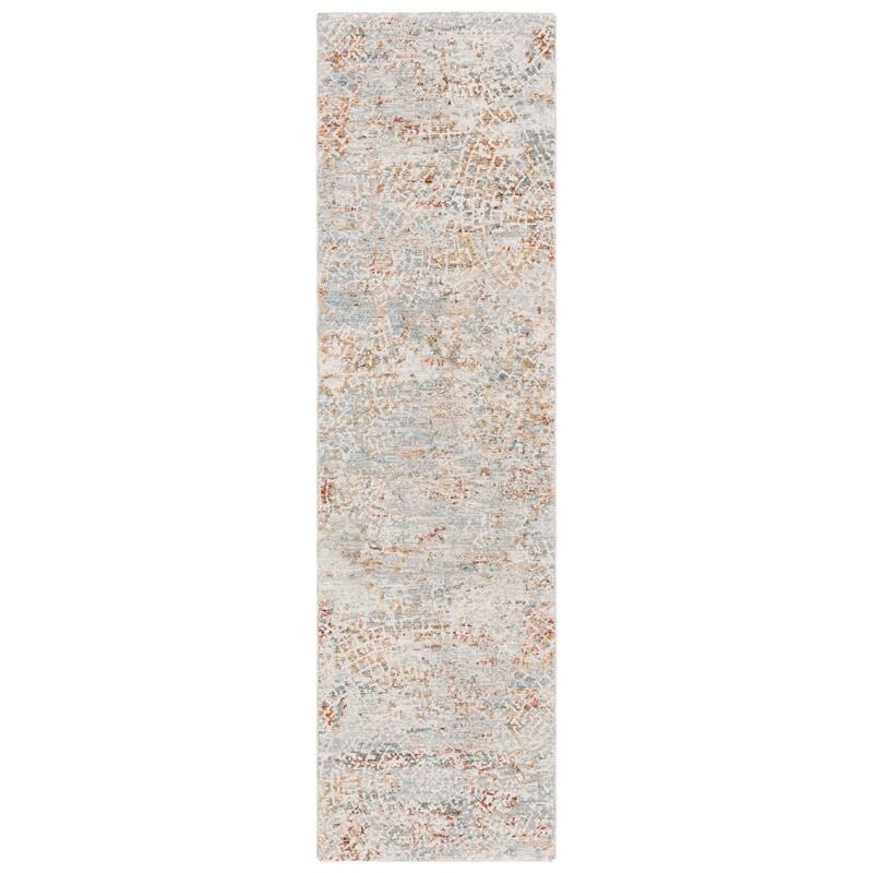 SAFAVIEH Adrianna Manika Modern Abstract Rug - 2'2" x 8' Runner - Blue/Gold