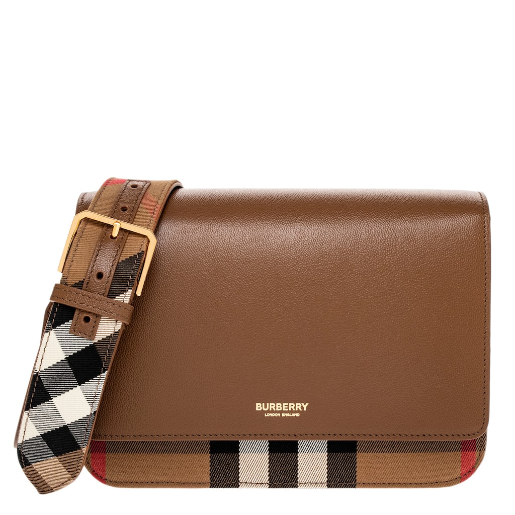 Burberry Mackford Check and Crossbody Bag