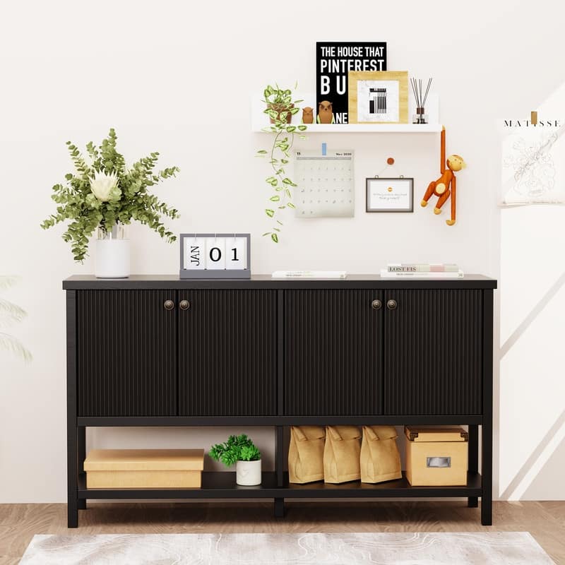 Morden Cabinet with Display for Kitchen and Living Room