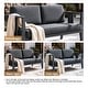 preview thumbnail 196 of 195, Outdoor Teak Solid Wood Patio Furniture Set Loveseat Armchair Table Collection
