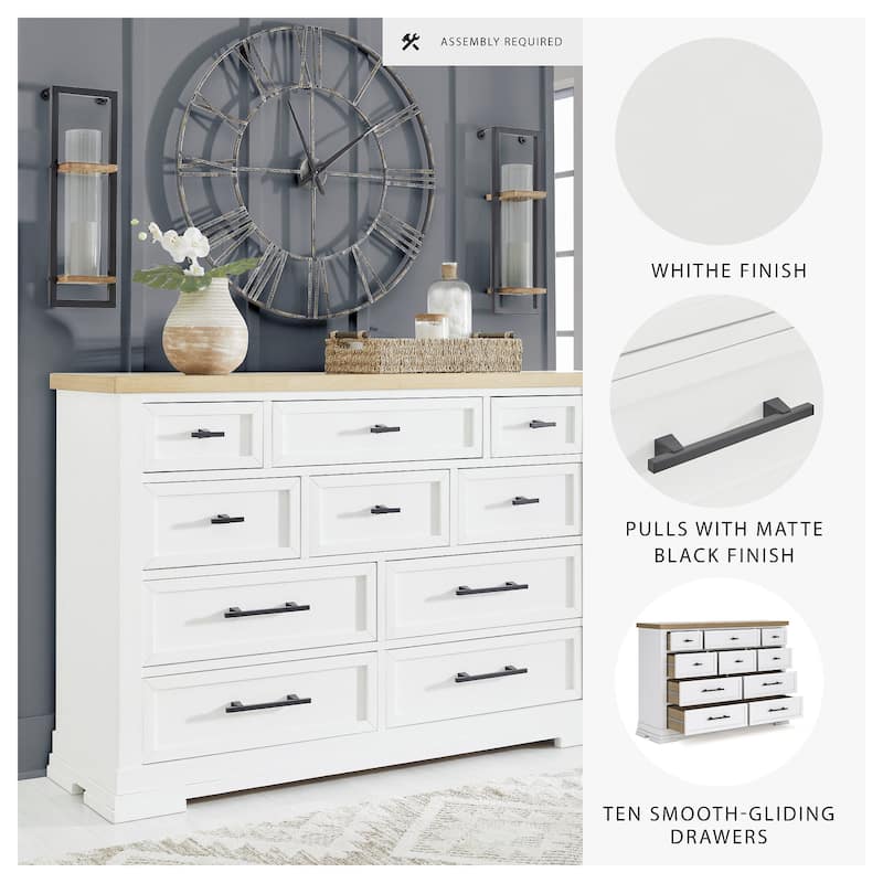Signature Design by Ashley Ashbryn White/Brown Dresser