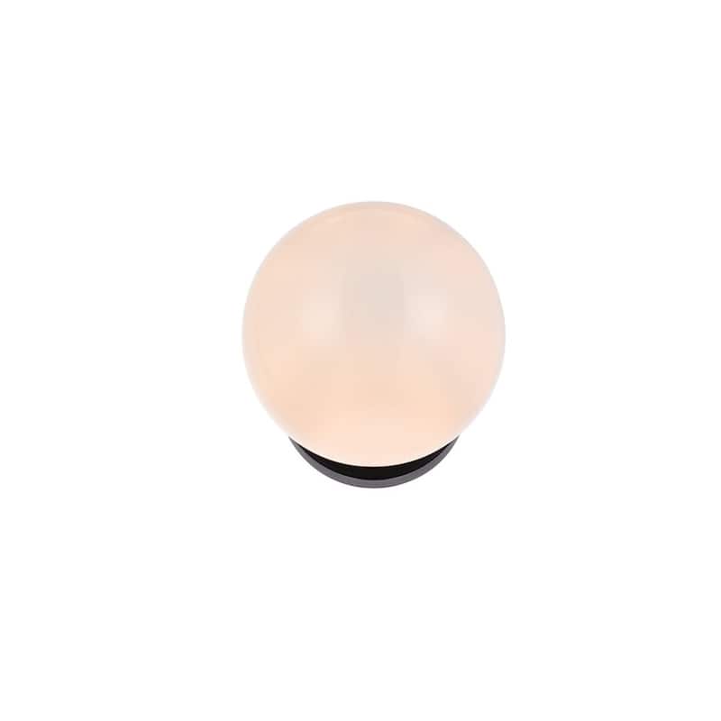 Miko Six inch Dual Flush Mount and Bath Sconce with Frosted Glass - N/A