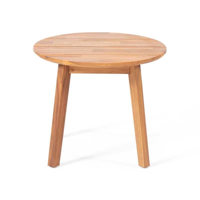 Brooklyn Outdoor Acacia Wood Side Table by Christopher Knight Home - 22.00" L x 22.00" W x 18.00" D