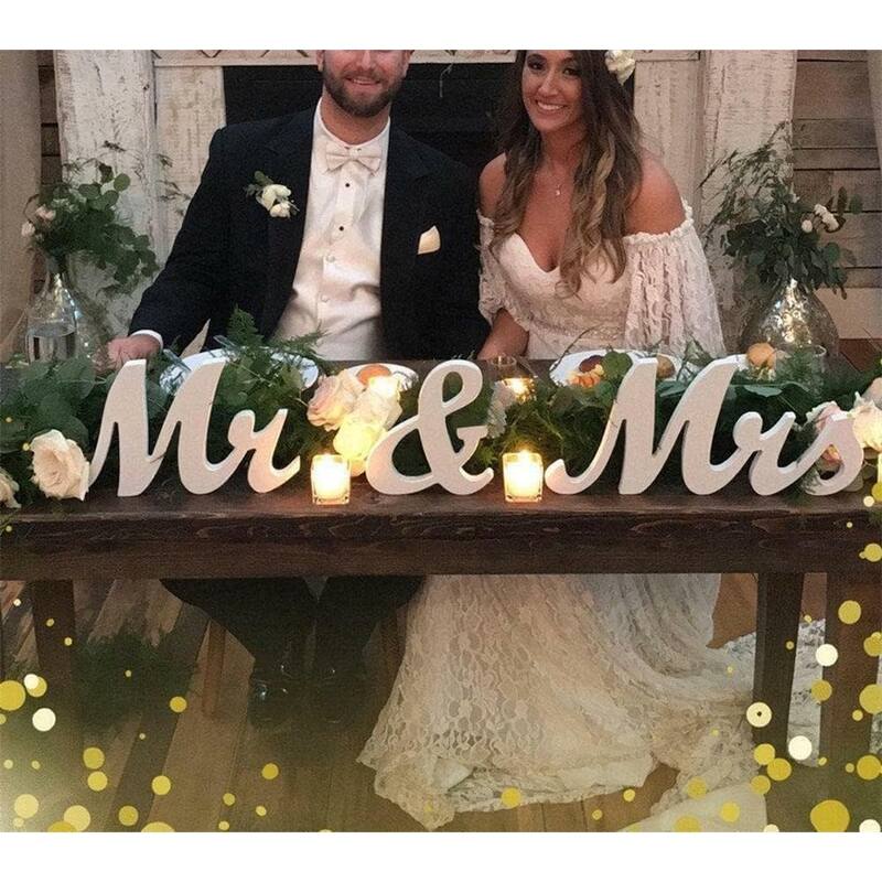 Mr & Mrs Sign Wedding Decorations, Rustic Anniversary Wedding Gift