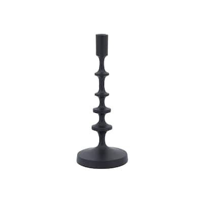 Solid Tapered Candle Holder - 13" - Black