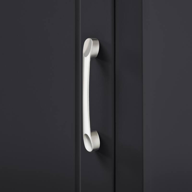 GDF Studio - Peter Modern MDF Tall Bathroom Storage Cabinet with Adjustable Shelves and Two Doors