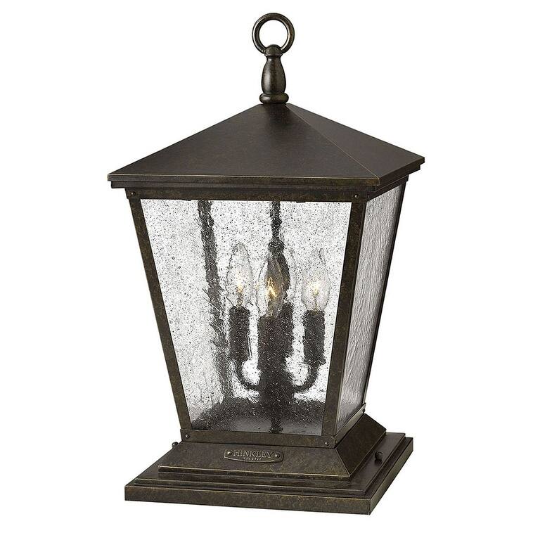 Hinkley Lighting Trellis 120v 4 Light 19.75" Tall Pier Mount Light - Regency Bronze