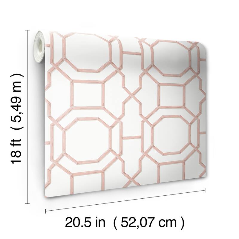 NuWallpaper Sanya Coral Peel and Stick Wallpaper - N/A