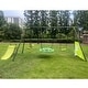 preview thumbnail 1 of 7, 6 in 1 Outdoor Playground Metal Saucer Swing Set with Mini Slide Green