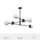 preview thumbnail 5 of 8, Hunter Hepburn Chandelier - Dining Room, Entry - Retro/Minimalistic, Sputnik
