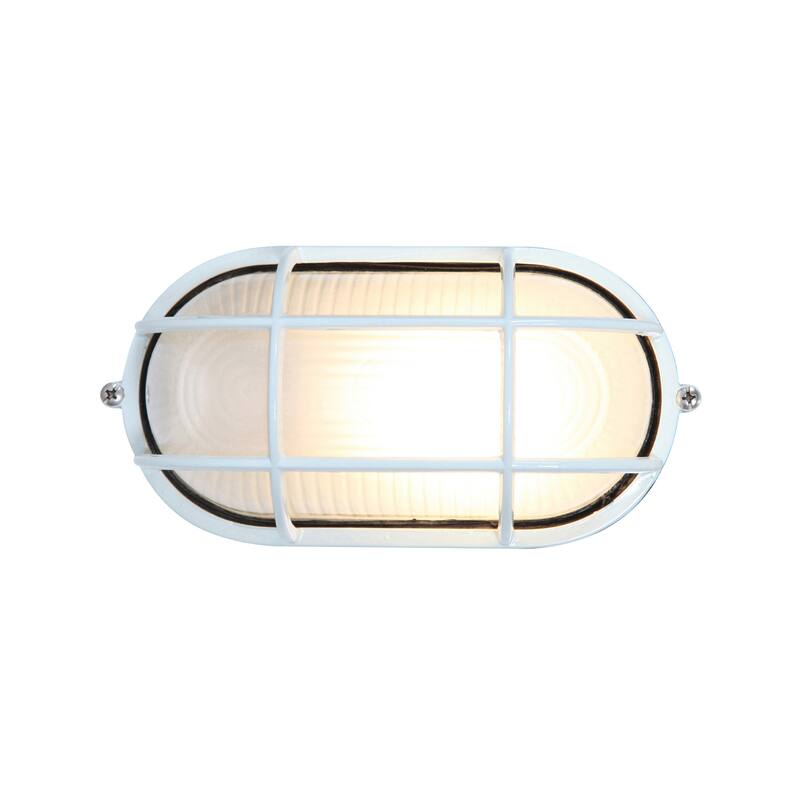 Access Lighting Nauticus Dual Mount - Wet Location Bulkhead - Frosted Glass Shade - Replaceable LED