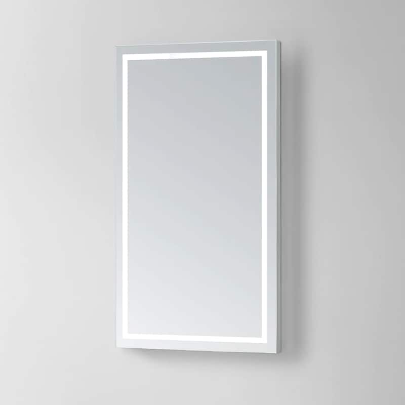 Modern Mirrors Aura Bathroom Mirror with LED Lights and Dimmer Switch