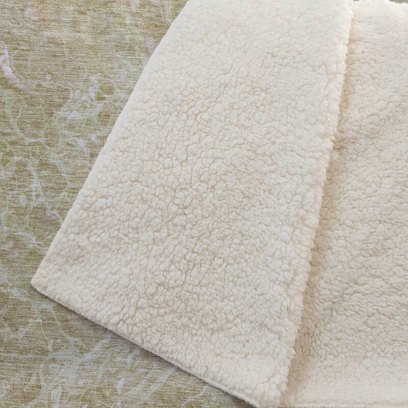 Premium Machine Washable Abstract Flow Sherpa Throw Blanket