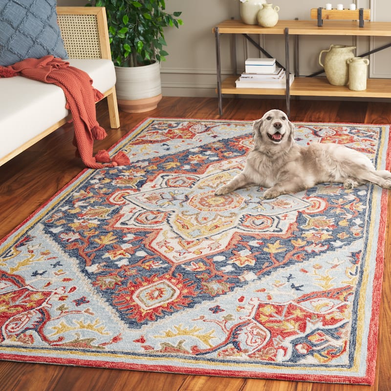 SAFAVIEH Handmade Metro Saveta French Country Wool Rug