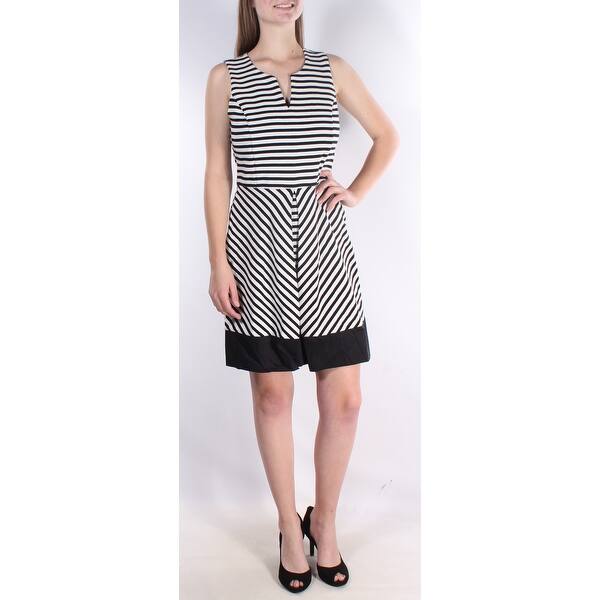 Royal blue fit and flare dress with sleeves below knee