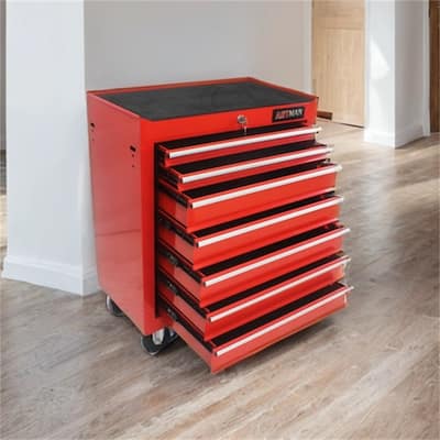 7 Drawers Steel Too Cart with 4 Wheels