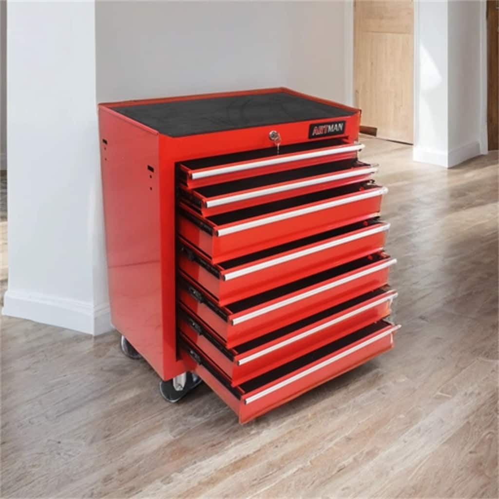 7 Drawers Steel Too Cart with 4 Wheels