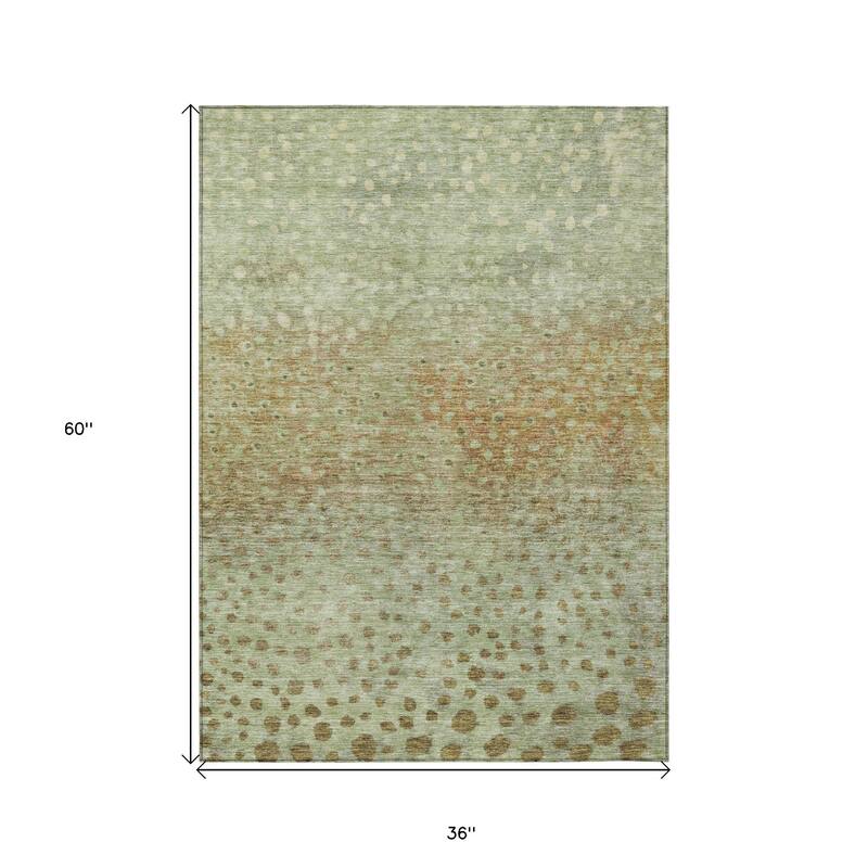 HomeRoots Abstract Transitional Rectangle Outdoor Rug