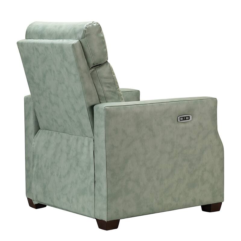 Alina 31.50" Wide Genuine Leather Power Recliner with USB Port