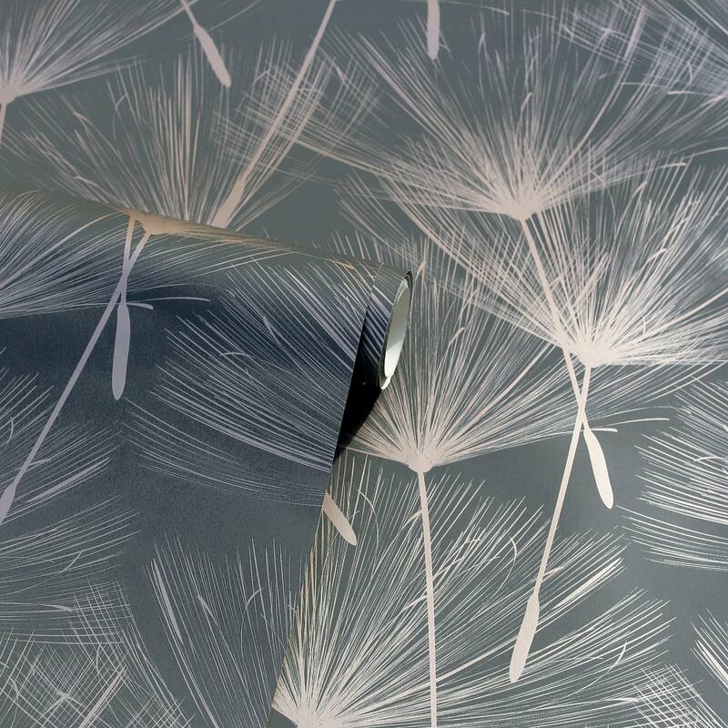 Arthouse Kazue Metallic Dandelion Wallpaper