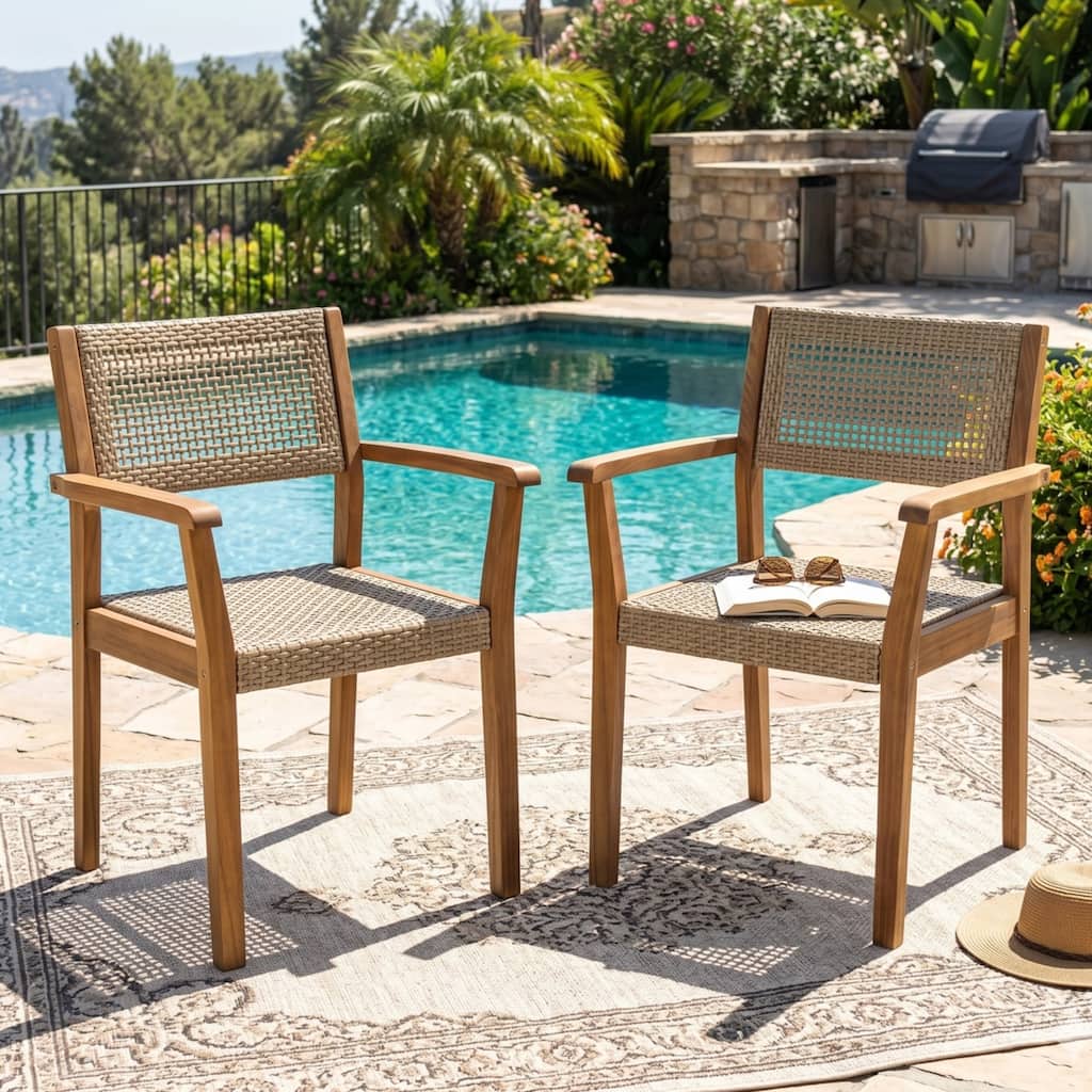 Christopher Knight Home - Amaris Sturdy and Stylish Outdoor Dining Chairs (Set of 2)