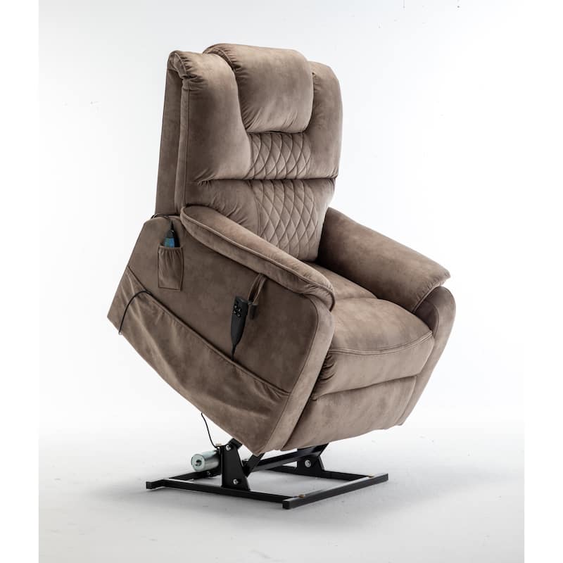 Silent‑Motor Recliner Chair with Infinite Recline & Remote