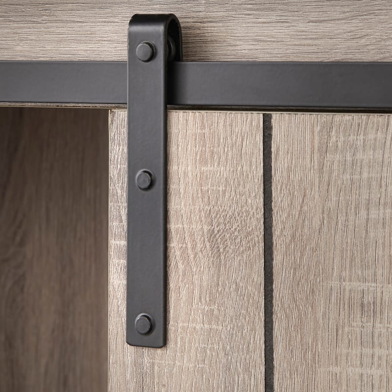 Simple Living Glasbern Barn Door Bookcase
