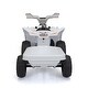 preview thumbnail 33 of 73, Exhilarating 6V Electric ATV Ride On Car for Kids with Music, Trailer, Bluetooth and Power Display, Perfect Gift for Your Kids