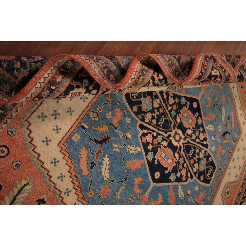 Vegetable Dye Sultanabad Oriental Area Rug Handmade Wool Carpet - 8'3" x 9'7"