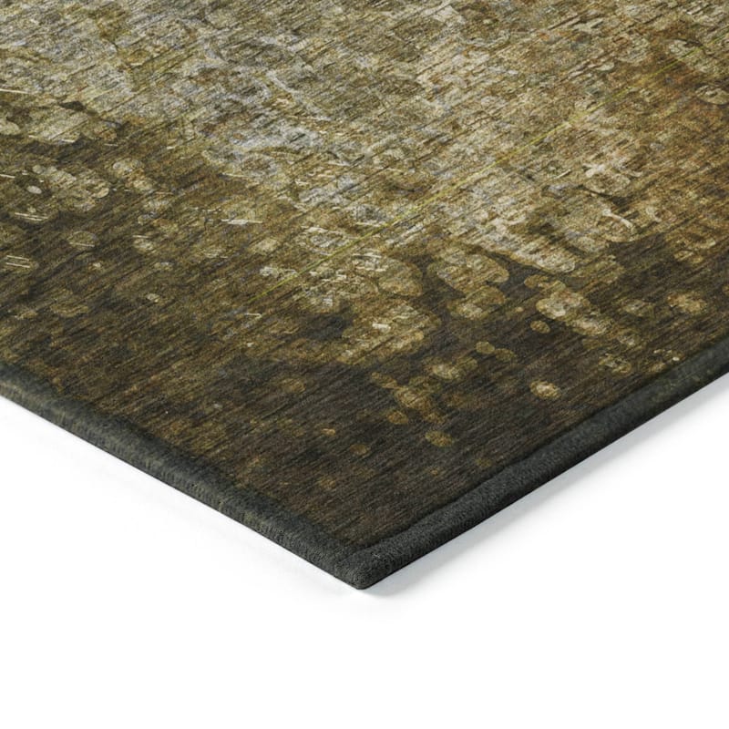 Machine Washable Indoor/ Outdoor Abstract Solid Chantille Rug