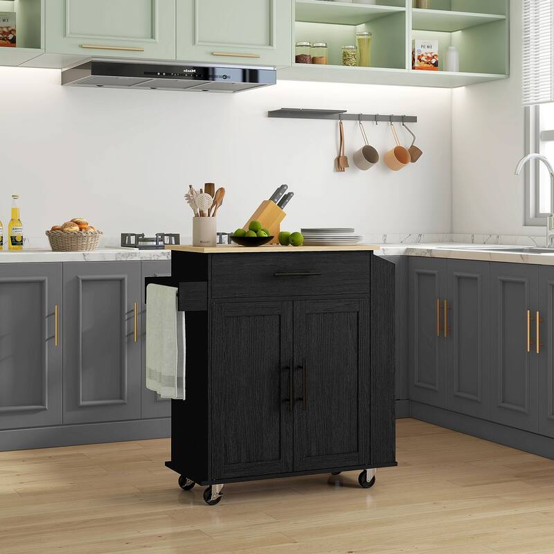 Kitchen Island With Storage(no include stool)