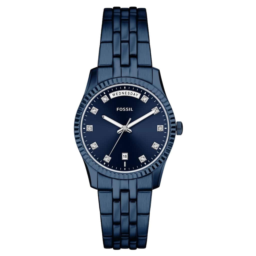 Fossil Women's Scarlette Blue Dial Watch - ES5476 - One Size