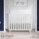 preview thumbnail 2 of 3, Sweetpea Baby Lexington 4 in 1 Convertible Mini Crib made with Sustainable New Zealand Pinewood - White