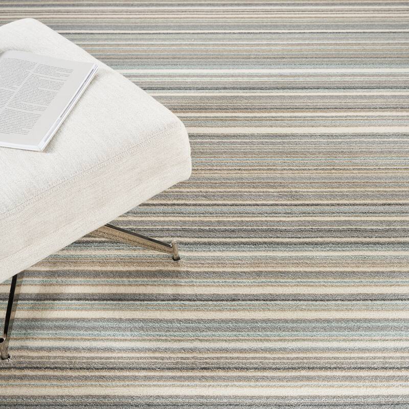 Nourison Marmara Contemporary Coastal Stripe Linear Area Rug