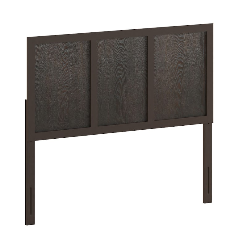 Solid Wood Paneled Headboard Only