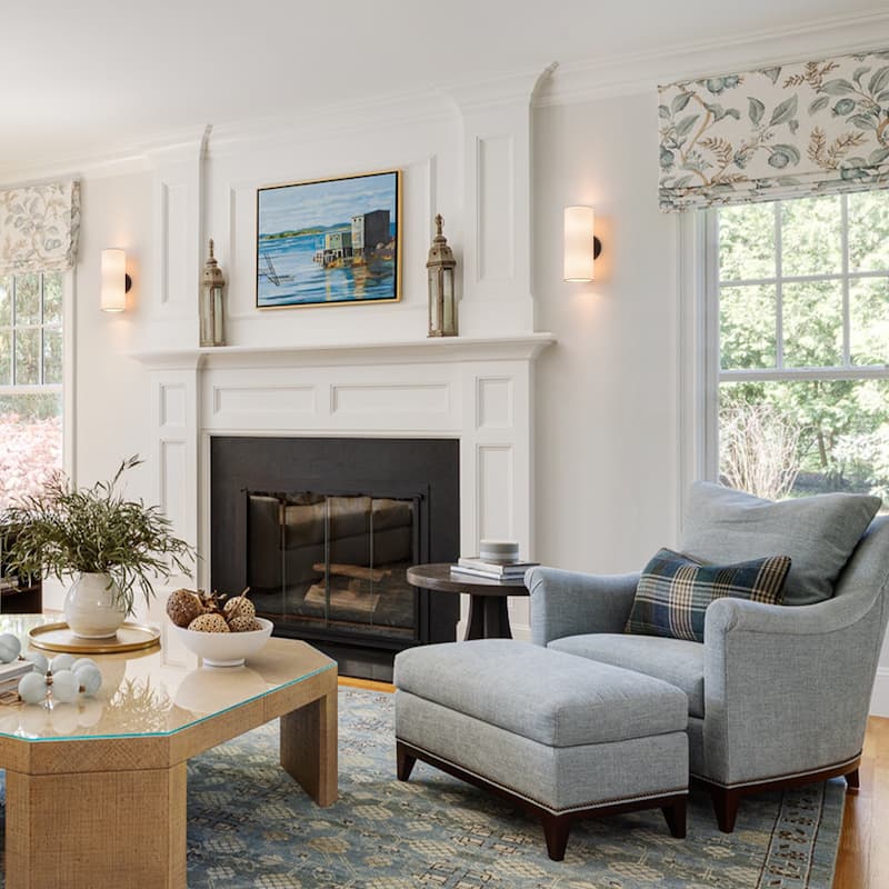 Modern 2-Light Wall Sconce with Fabric Shade - Black - H11.8" × W4.4" × D6.1"