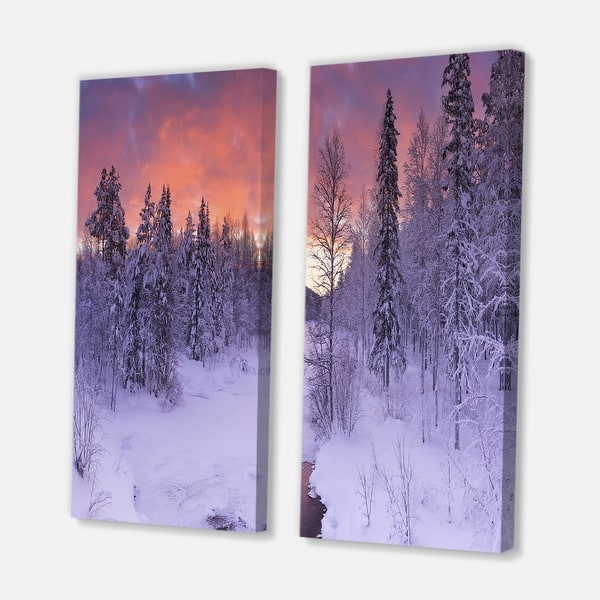 Winter Trees Canvas Painting Kit