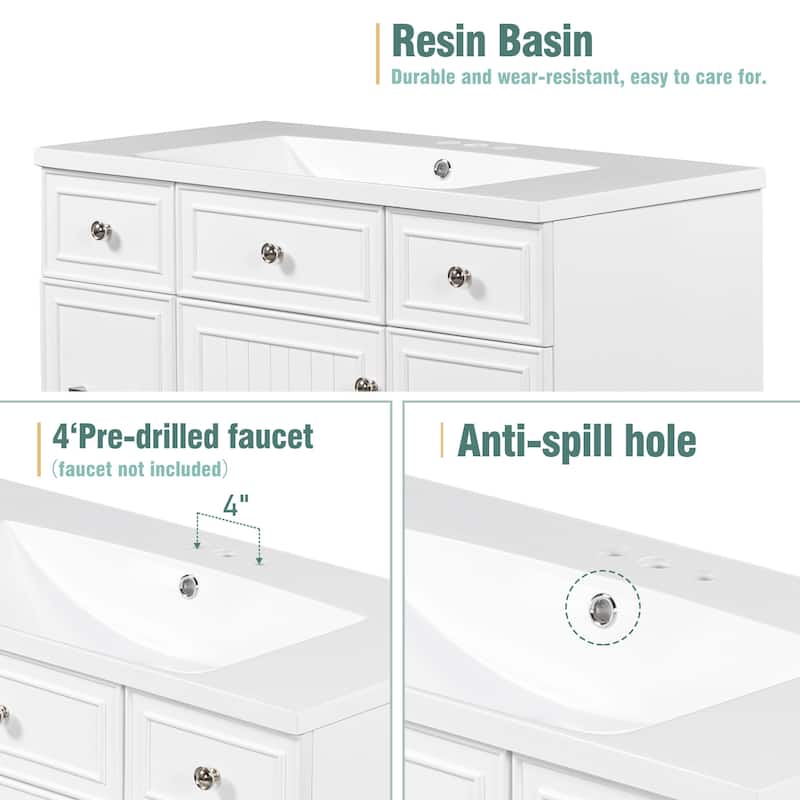GDFStudio - Zyra Wood 36" Bathroom Vanity