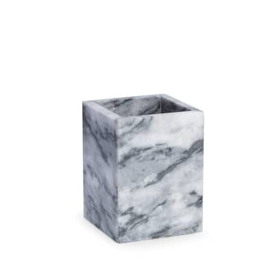 Marble Bath Tumbler in Green Onyx