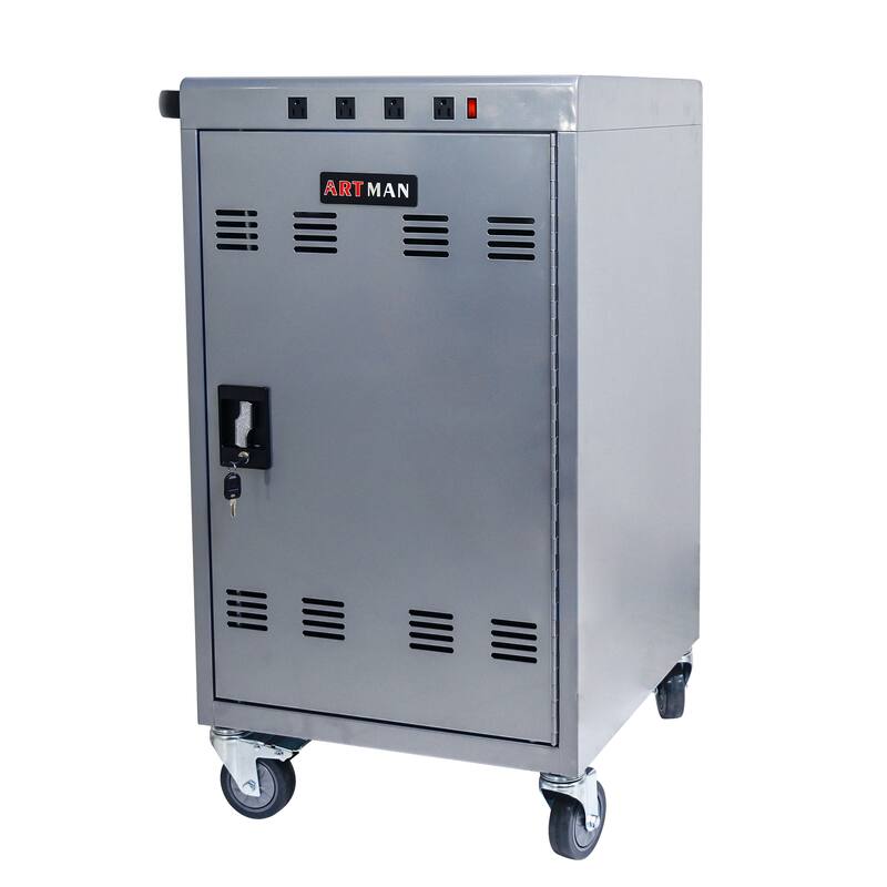 Mobile Charging Cart and Cabinet for Tablets Laptops 35-Device