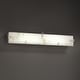 preview thumbnail 2 of 1, Justice Design LumenAria Clips 36-inch Brushed Nickel ADA Wall/ Bath Bar, Faux Alabaster Shade