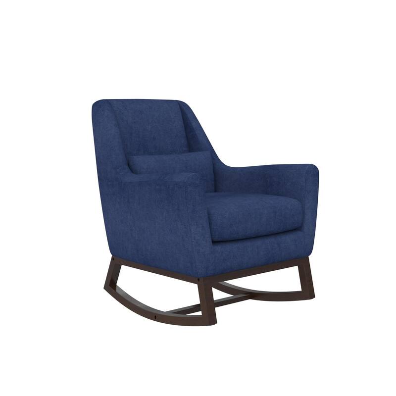 Little Seeds Sophie Mid-Century Rocker with Lumbar Pillow