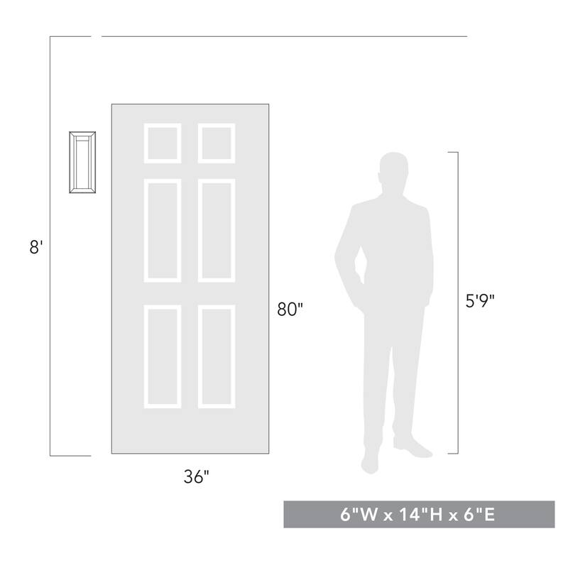 Smyth 14" Tall UV-coated Outdoor Wall Sconce with Glass Shade