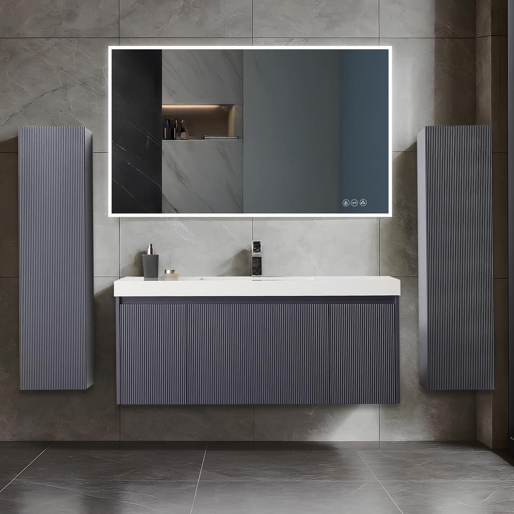 Blossom Positano 48" Floating Vanity with Sink & 2 Side Cabinets