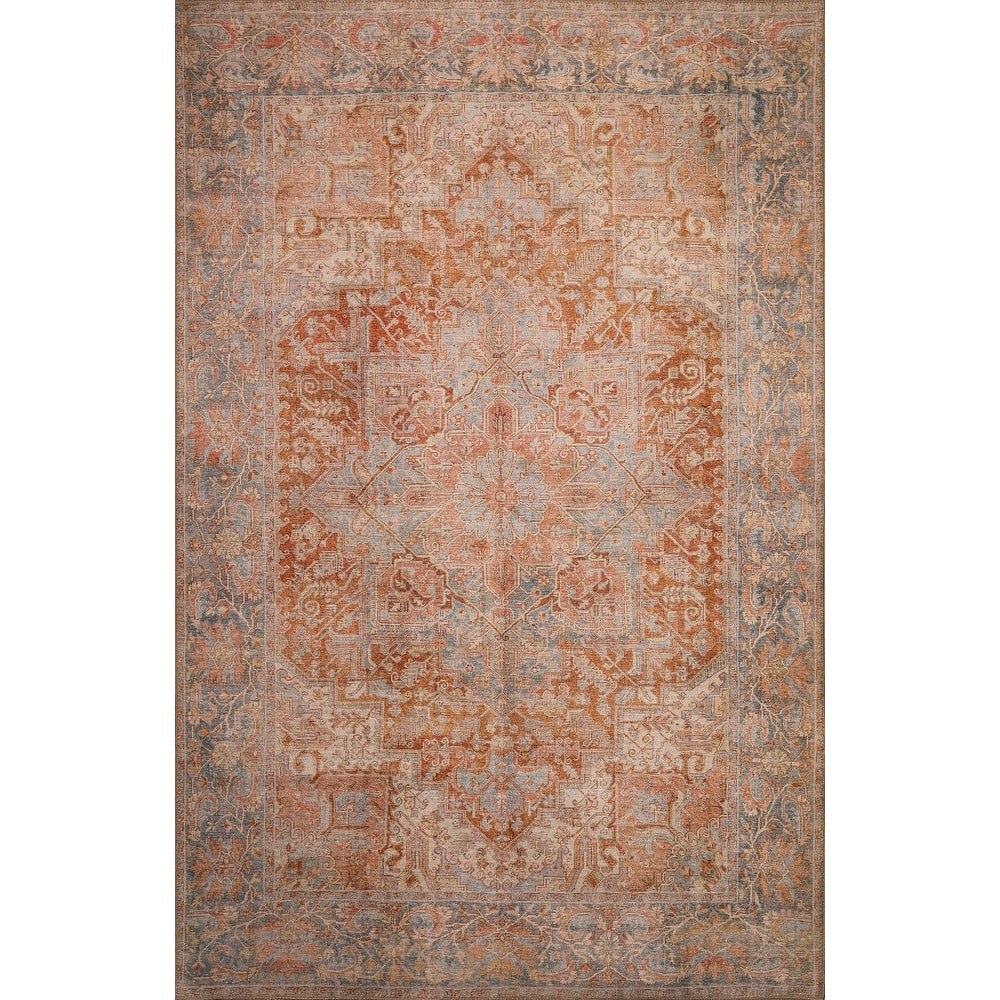 Domani Grove Machine Washable Rustic Persian Area Rug